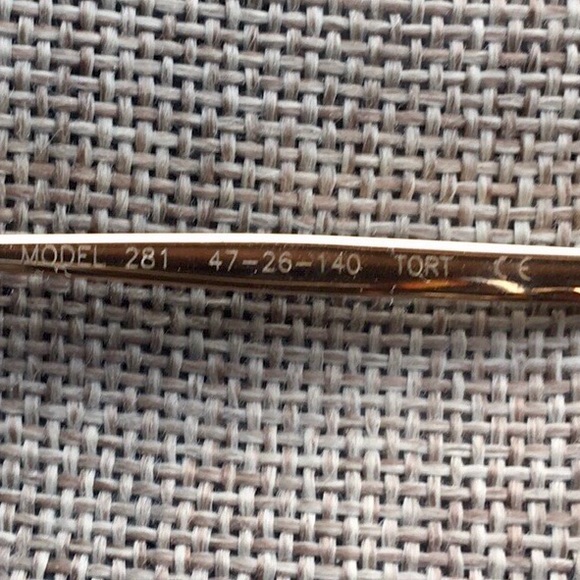 Derek Lam Gold Tortoise Glasses 281 Japan Japanese - Picture 6 of 7